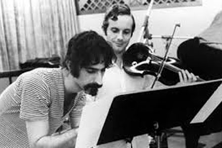 jean Luc Ponty et Frank Zappa en répétition