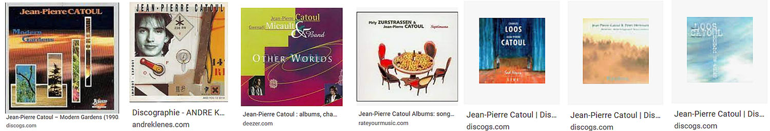 Jean Pierre Catoul discographie