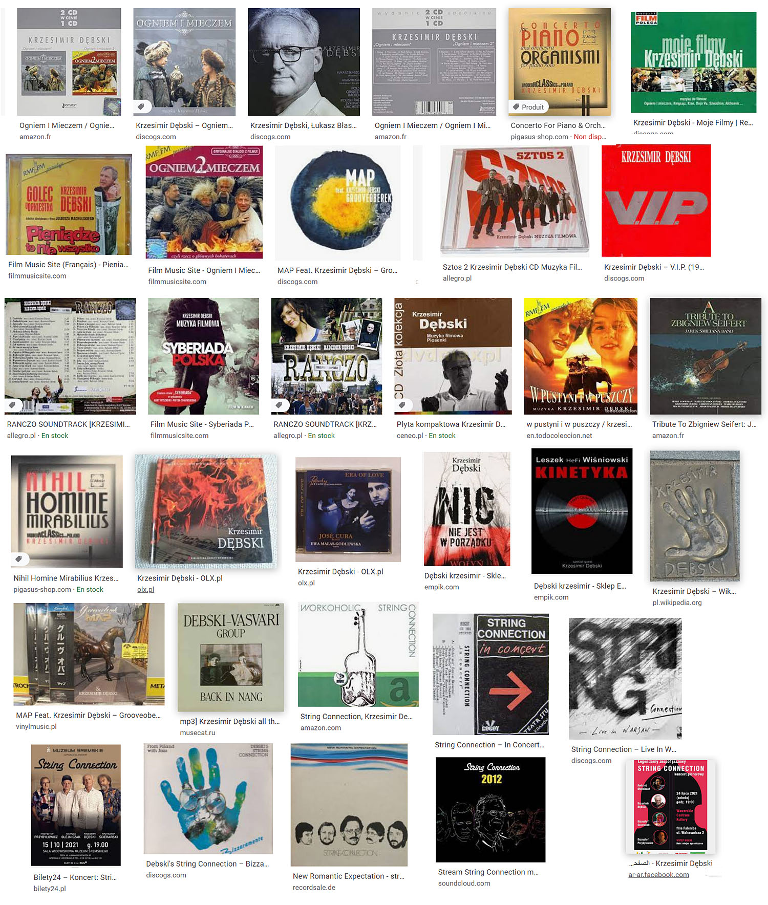 krzesimir DEBSKI discographie
