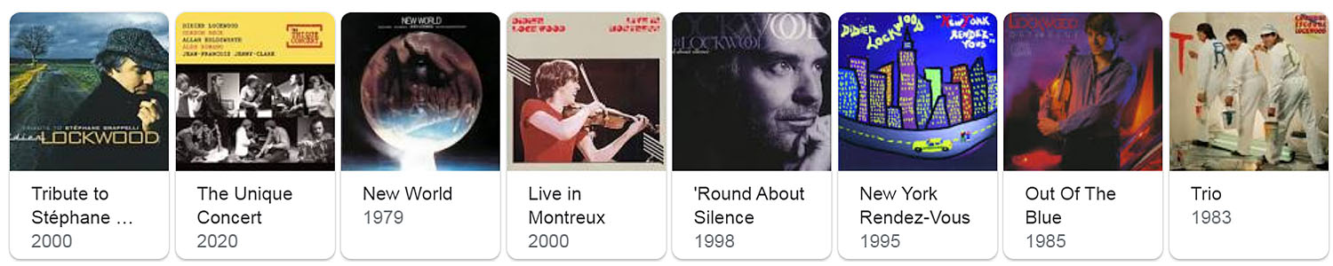Didier Lockwood discographie