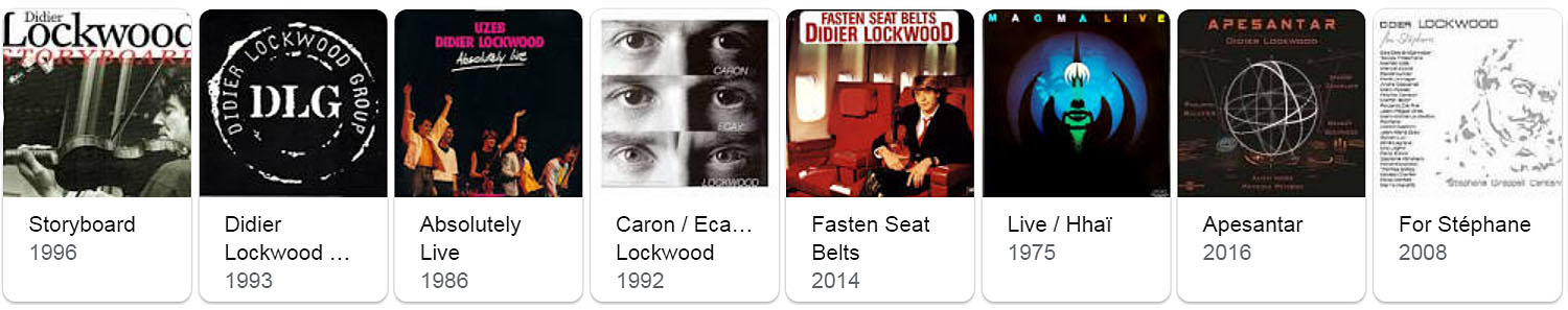 Didier Lockwood discographie