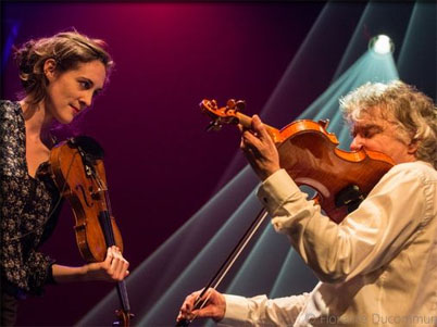 Fiona Monbet avec didier Lockwood en concert