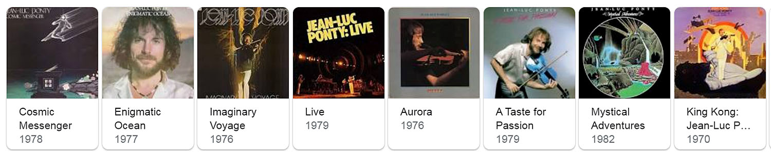 Jean Luc Ponty dicographie