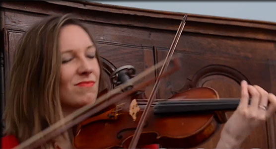 Eva Slongo film  chez Stephane Grappelli