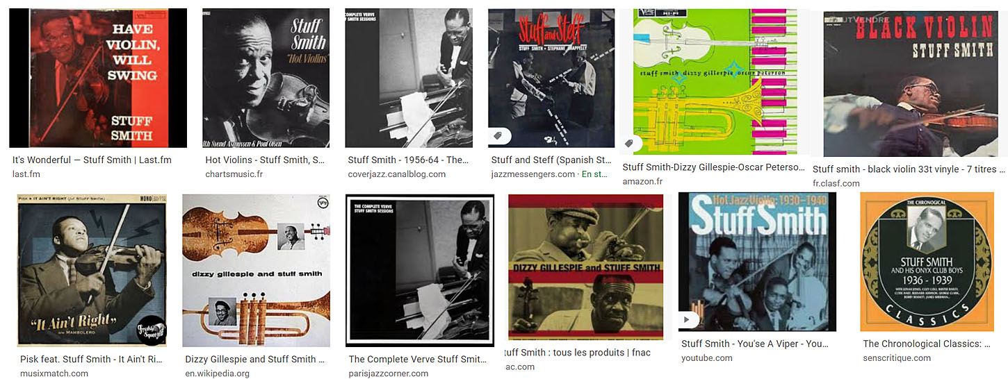 Stuff Smith discographie suite