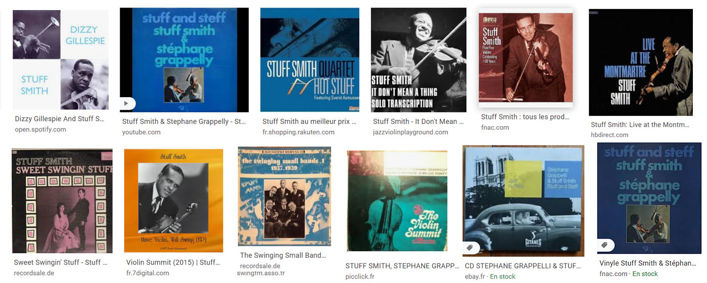 Stuff Smith discographie suite
