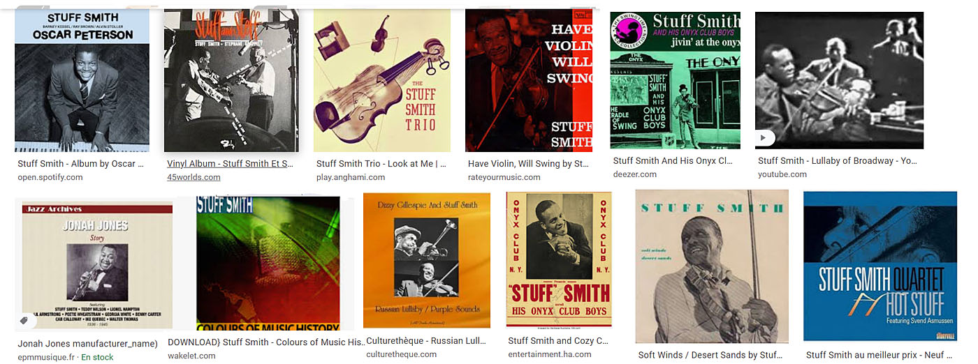 stuff Smith discographie suite