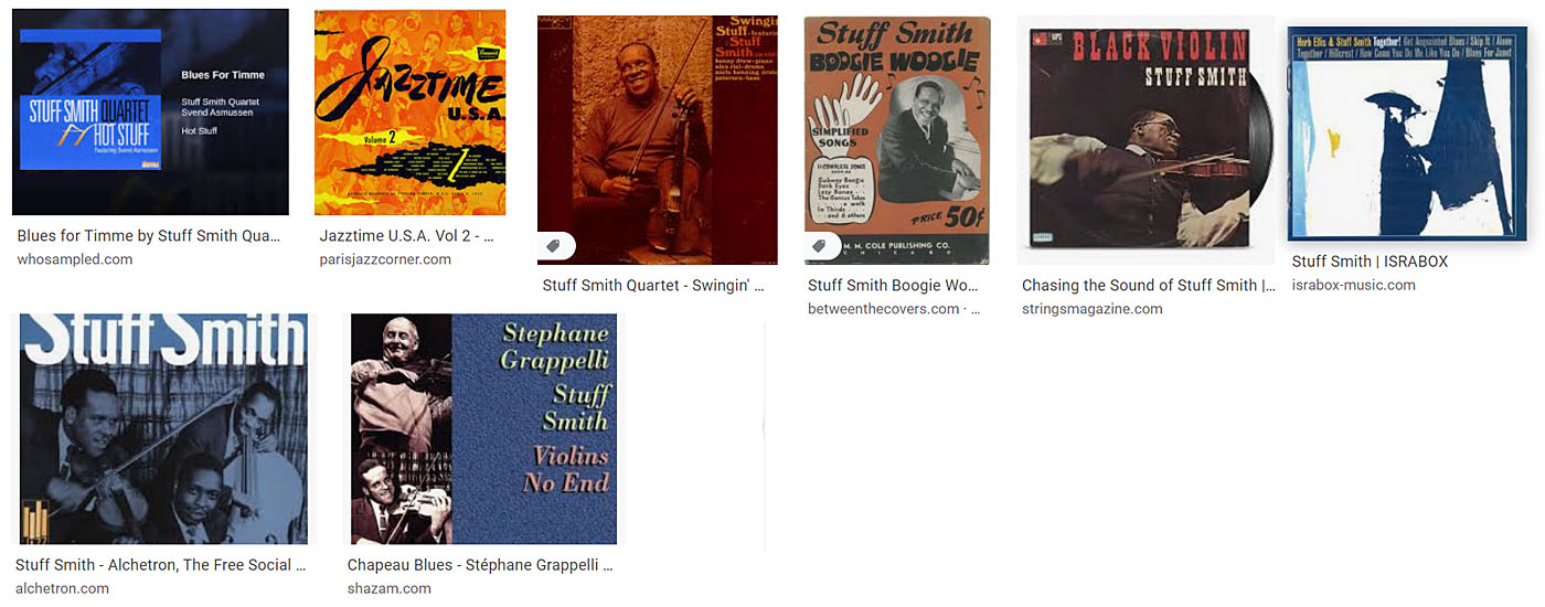 Stuff Smith discographie suite