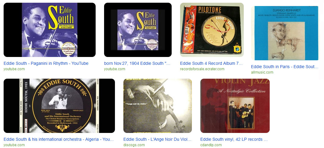 eddie South discographie suite