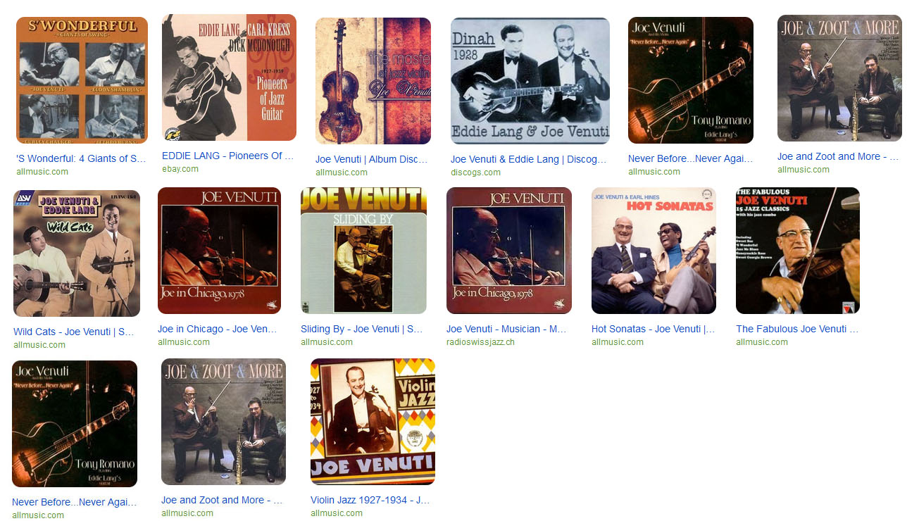 Joe Venuti discographie suite